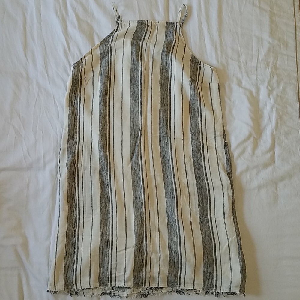 New Bella Dahl blue stripe dress